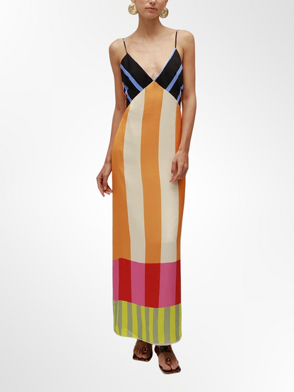 Elsa™ | Robe Longue Multicolore