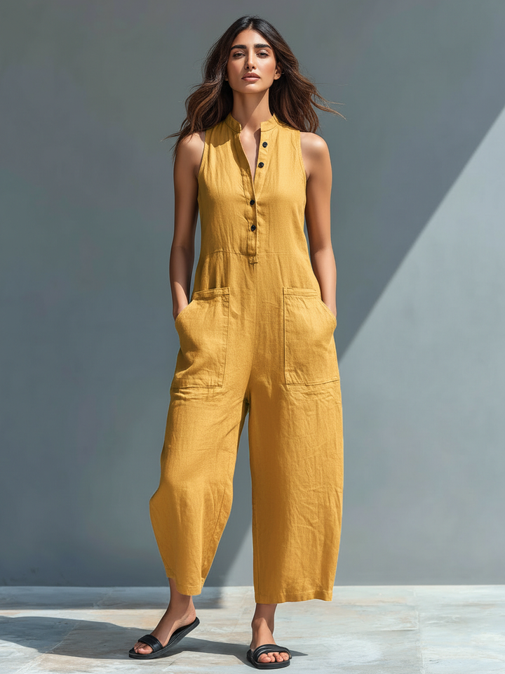 Brisa | Combinaison ample sans manches avec boutons sur le devant