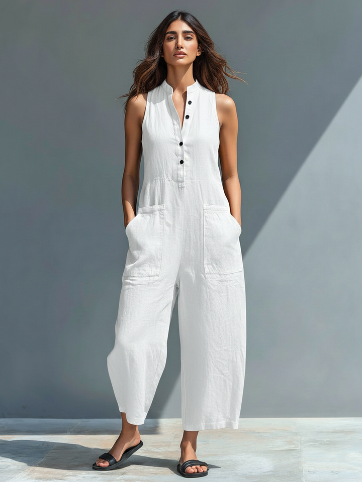 Brisa | Combinaison ample sans manches avec boutons sur le devant