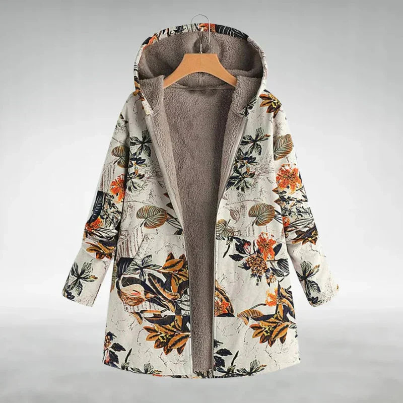 Panida – Veste en Fleece Élégante avec Motif Floral