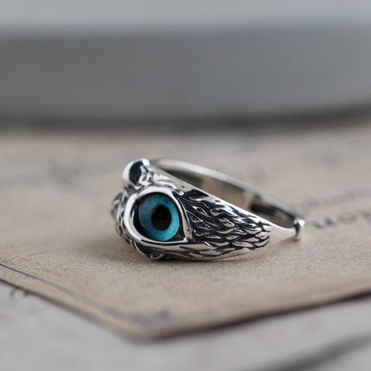 Bague réglable en argent et opale Glückseule