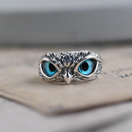 Bague réglable en argent et opale Glückseule