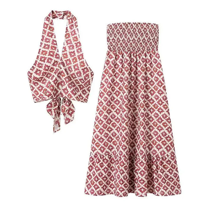 Mickay™ | Robe Midi Femme Chic à Épaules Dénudées