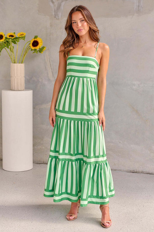 Mia™ | Robe Longue Maxi Été à Rayures