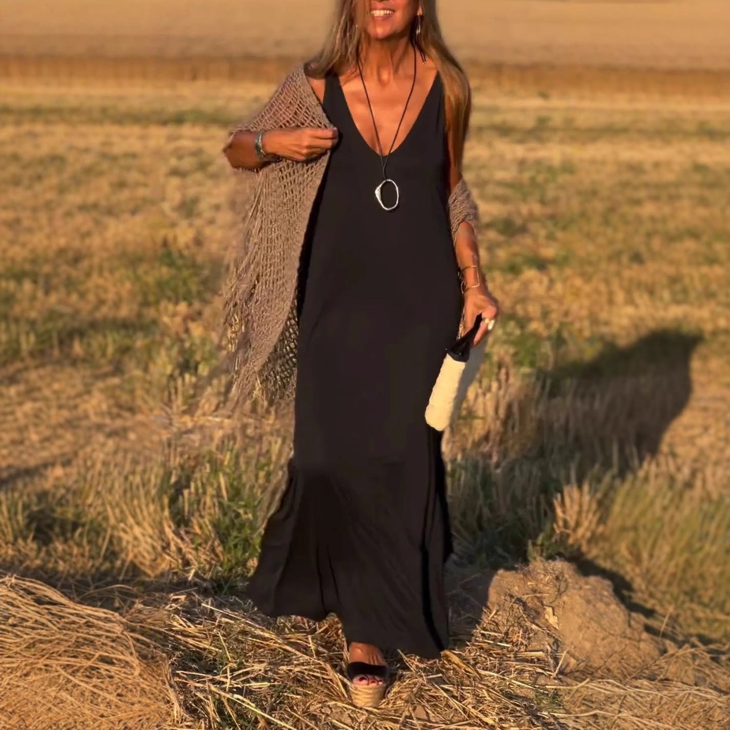 Amber™ | Robe Longue Sans Manches