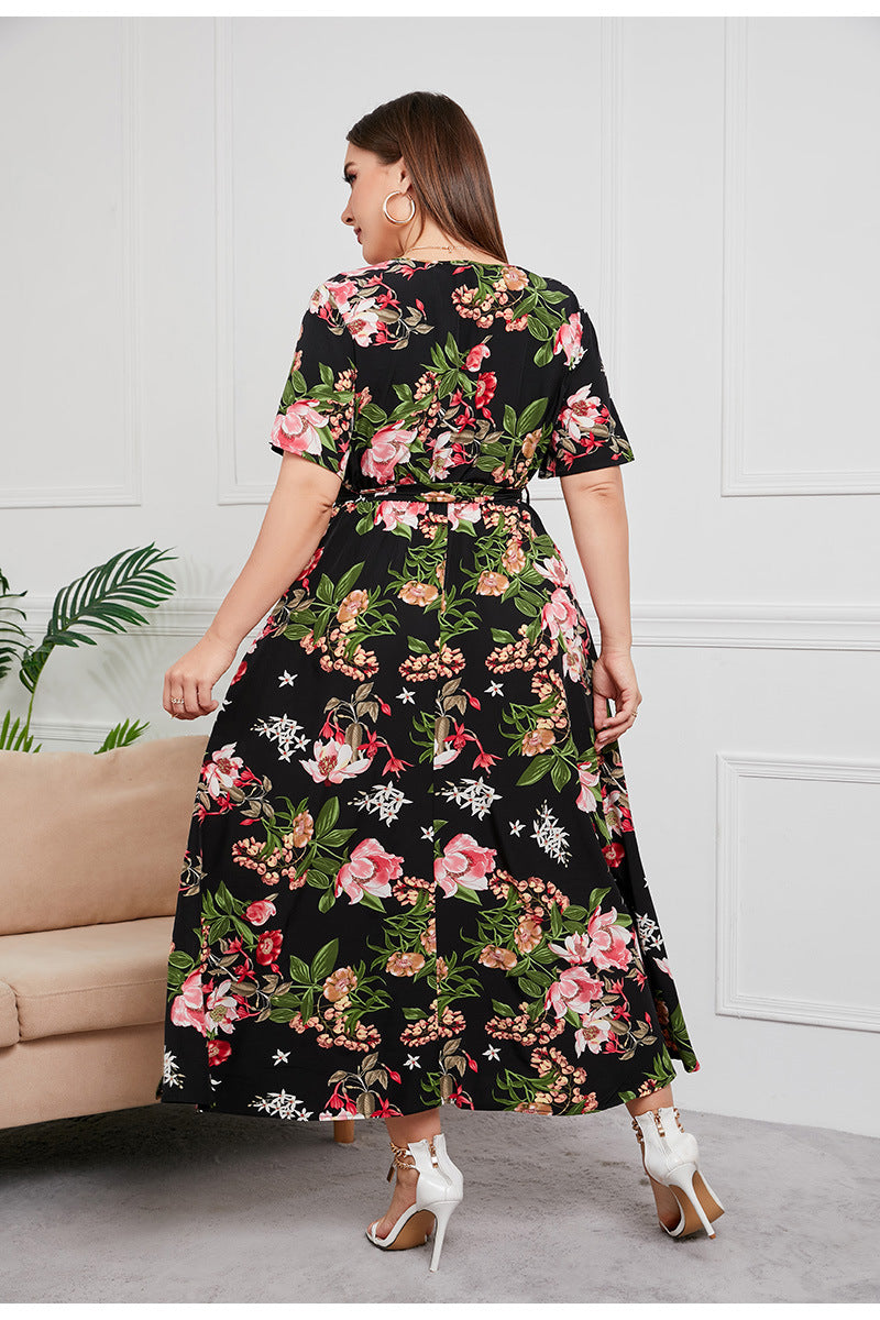 Mia™ | Robe Longue Fleurie Coupe Flatteuse