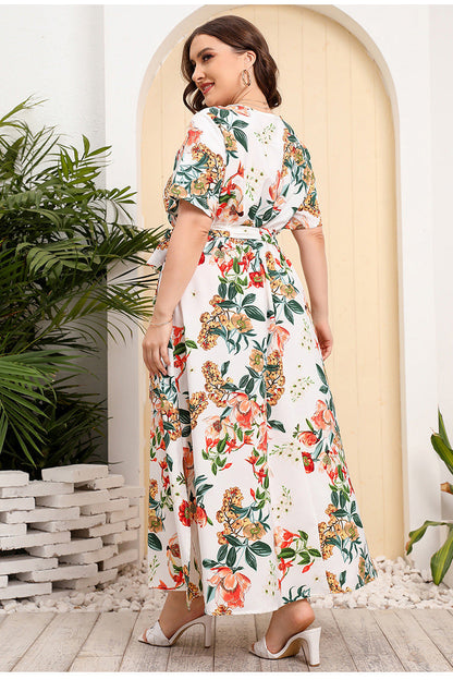 Mia™ | Robe Longue Fleurie Coupe Flatteuse