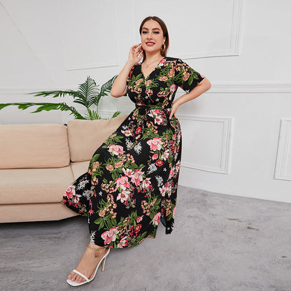 Mia™ | Robe Longue Fleurie Coupe Flatteuse