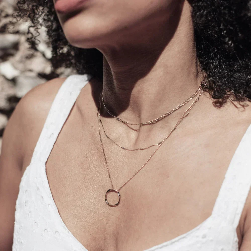 Collier à Trois Rangées Open Circle