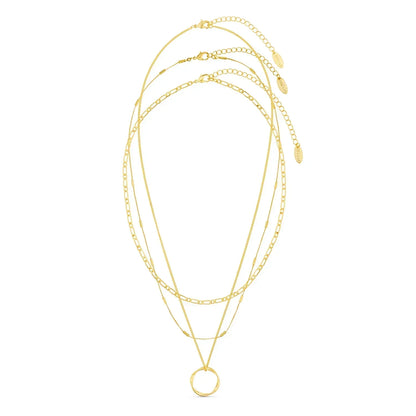 Collier à Trois Rangées Open Circle