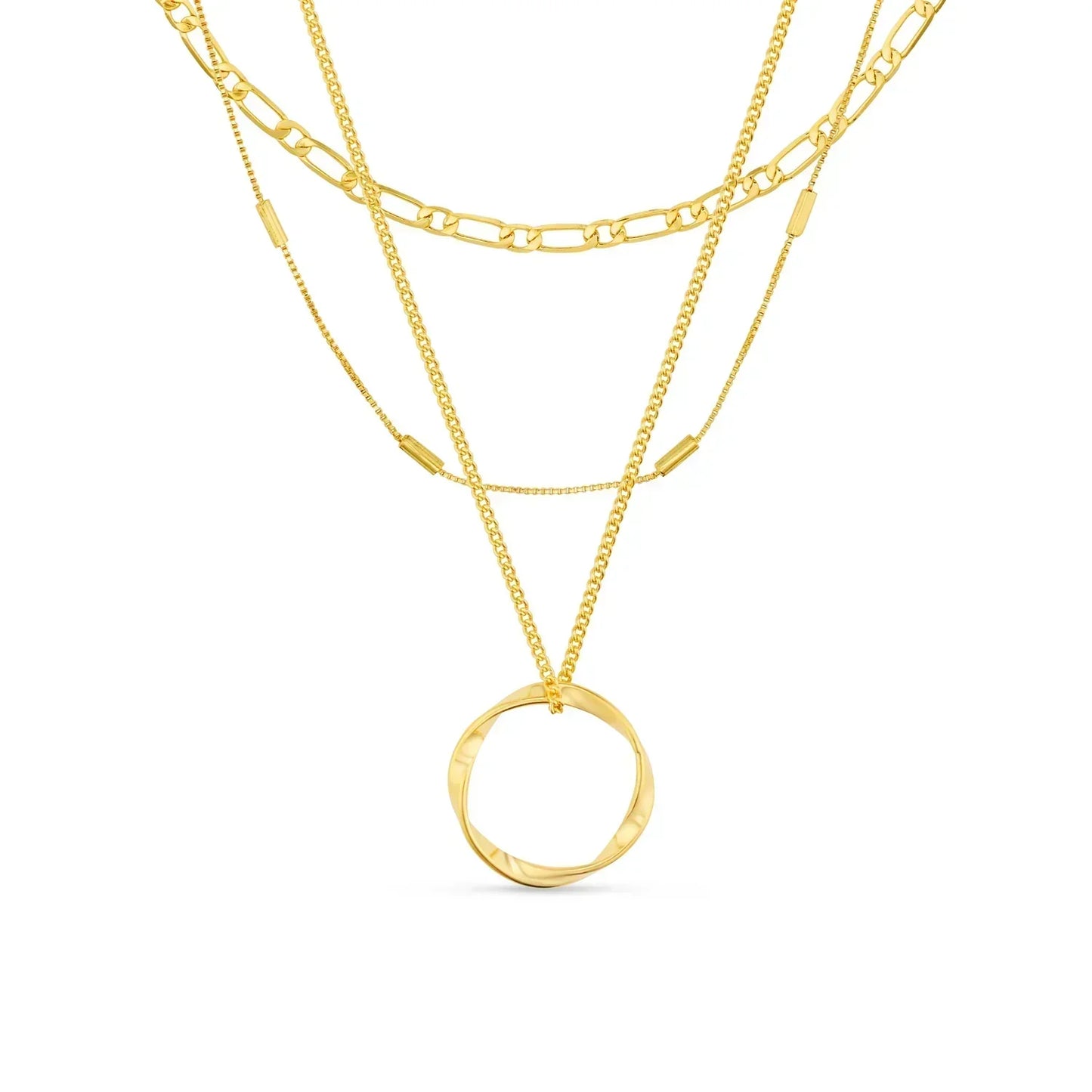 Collier à Trois Rangées Open Circle
