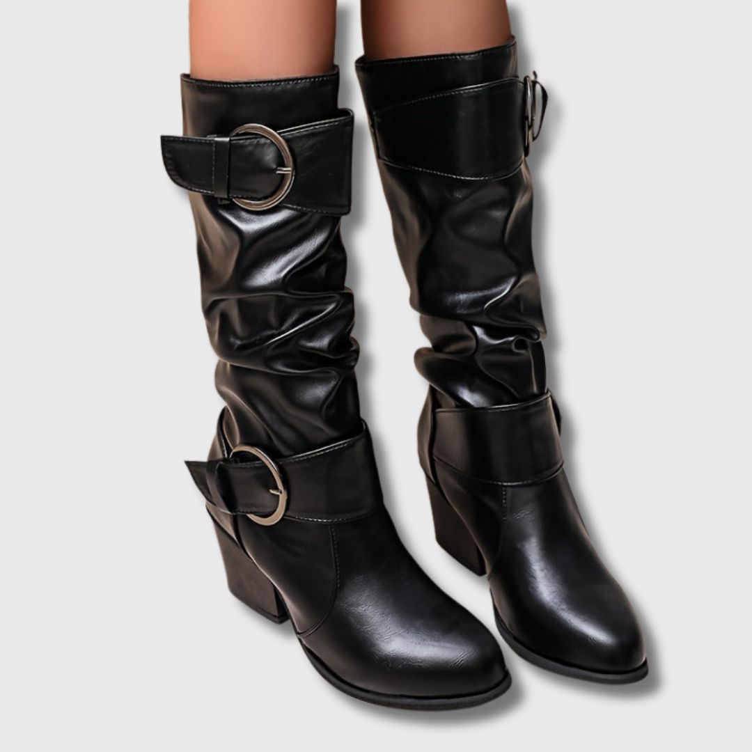 Éléonore™ | Bottines Femme à Talon Épais