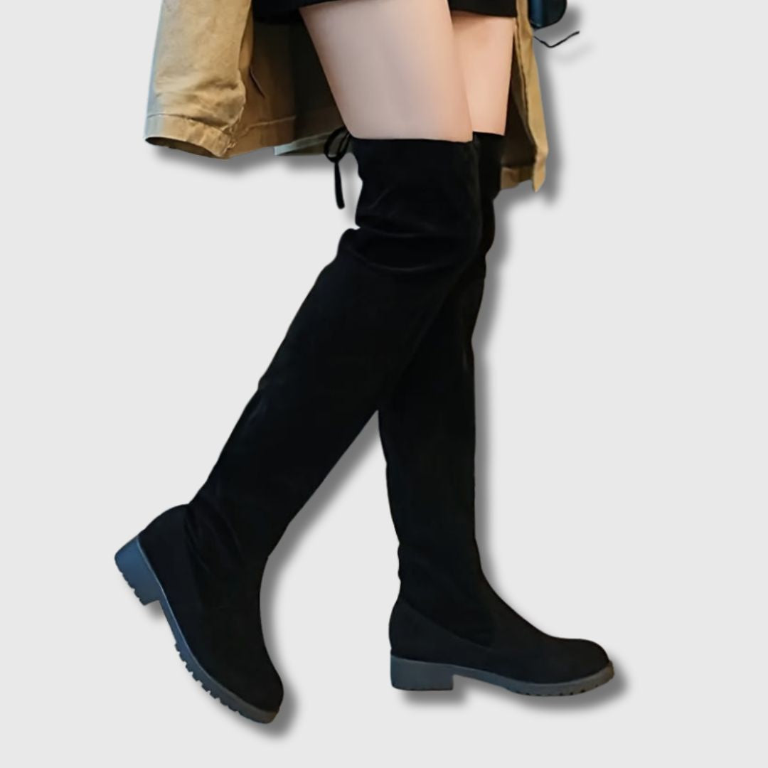 Suzanne™ | Cuissardes Femme à Talon Bloc