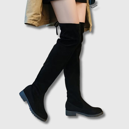 Suzanne™ | Cuissardes Femme à Talon Bloc