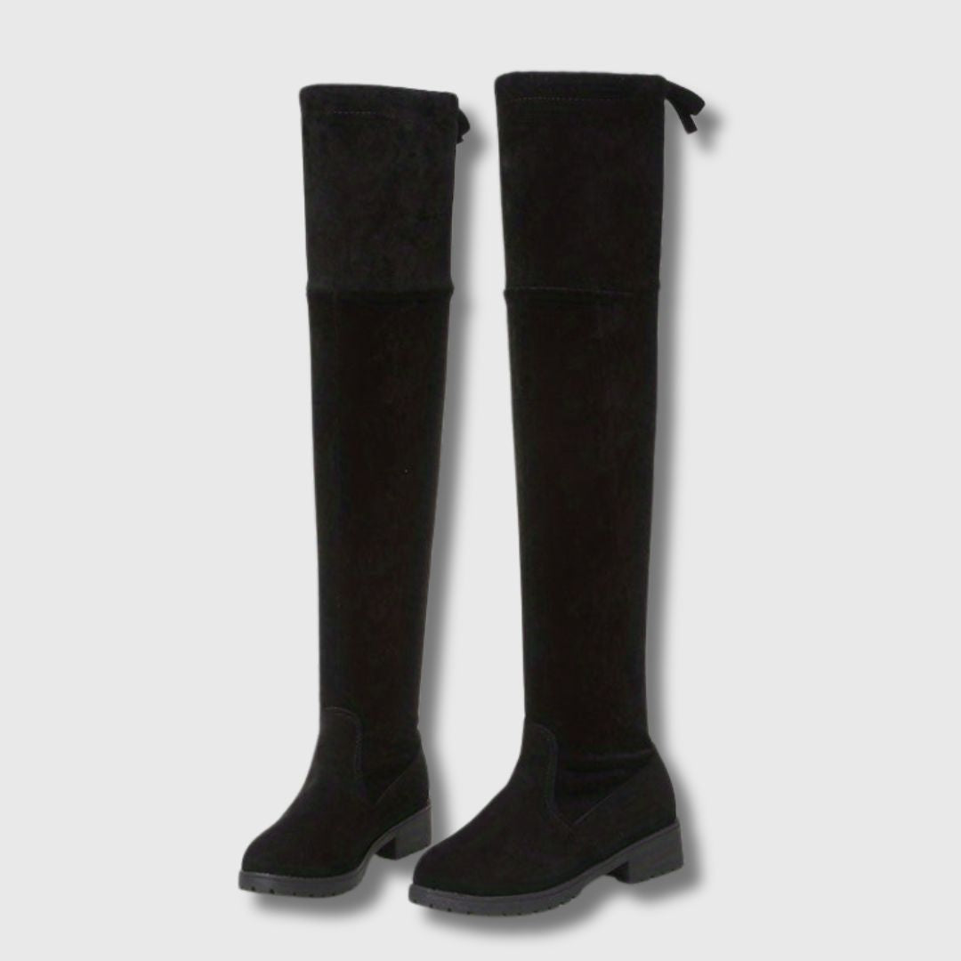 Suzanne™ | Cuissardes Femme à Talon Bloc
