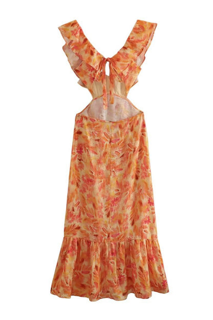 Ariella™ | Robe à Volants Fleurie