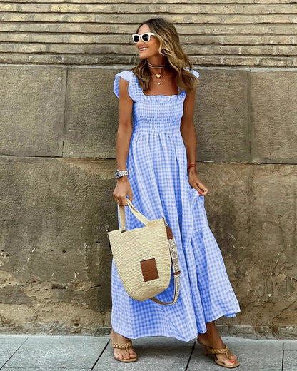 Francesca™ | Robe à Carreaux Rétro
