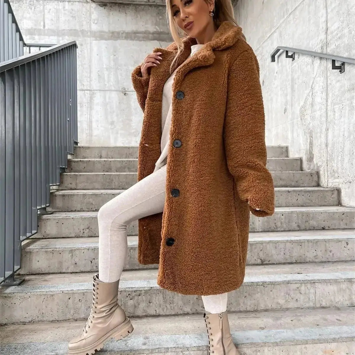 Jessica | Manteau Teddy