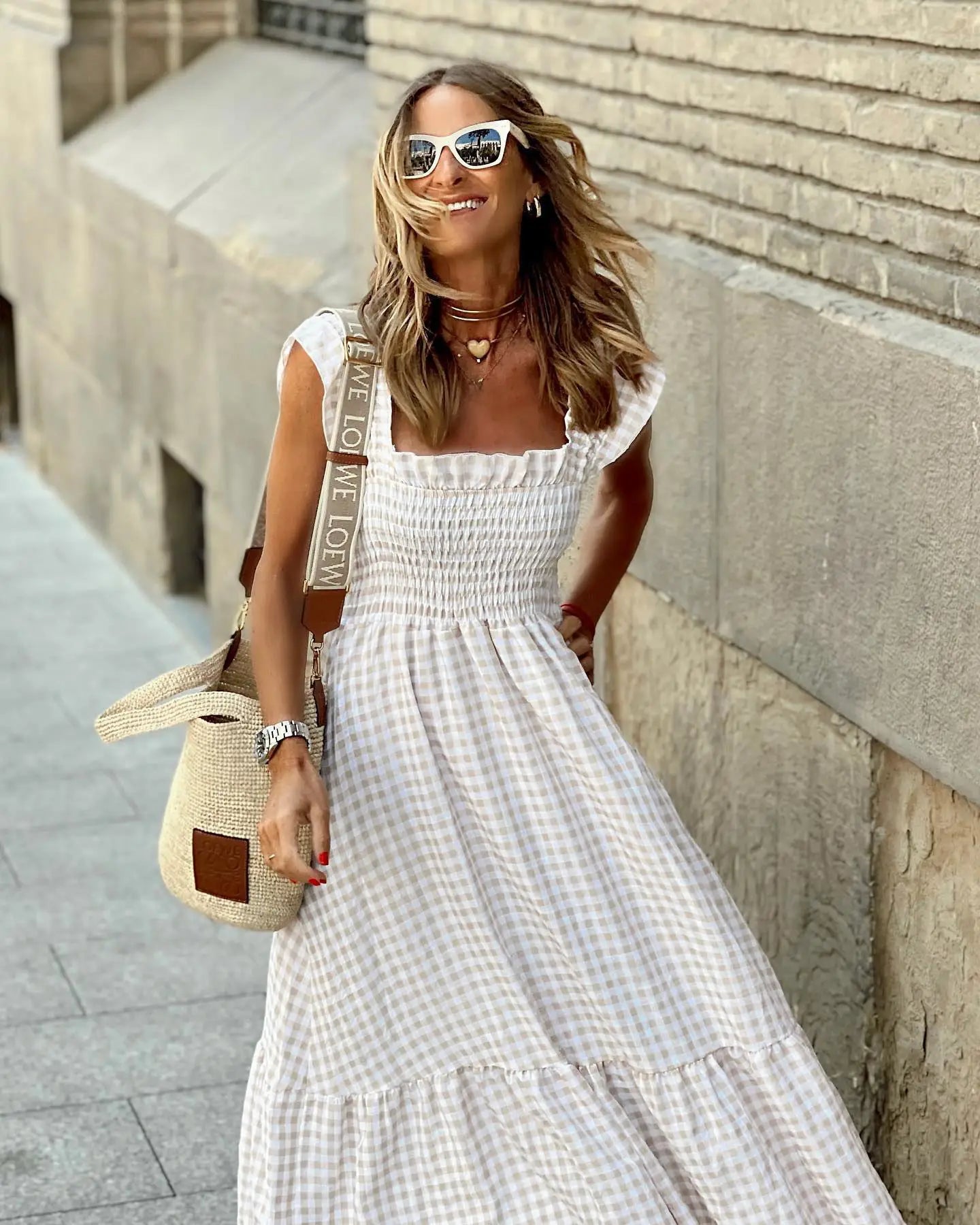 Francesca™ | Robe à Carreaux Rétro