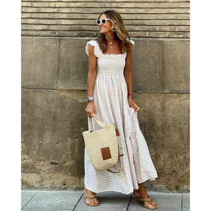 Francesca™ | Robe à Carreaux Rétro