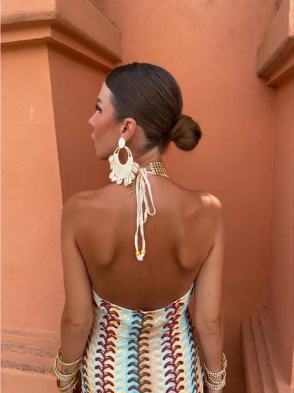 Roxanne™ | Robe Dos Nu à Col Halter