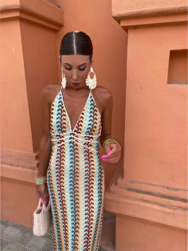 Roxanne™ | Robe Dos Nu à Col Halter