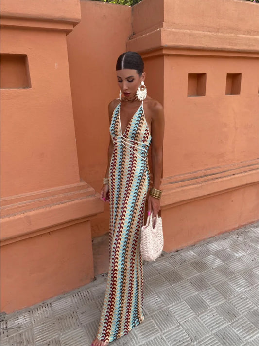 Roxanne™ | Robe Dos Nu à Col Halter