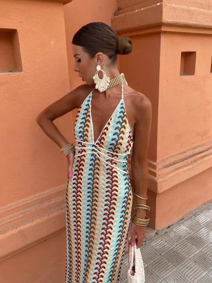 Roxanne™ | Robe Dos Nu à Col Halter