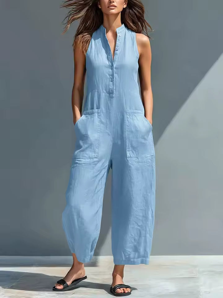 Brisa | Combinaison ample sans manches avec boutons sur le devant
