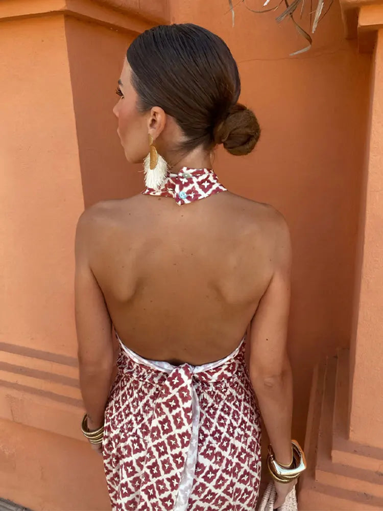 Mickay™ | Robe Midi Femme Chic à Épaules Dénudées