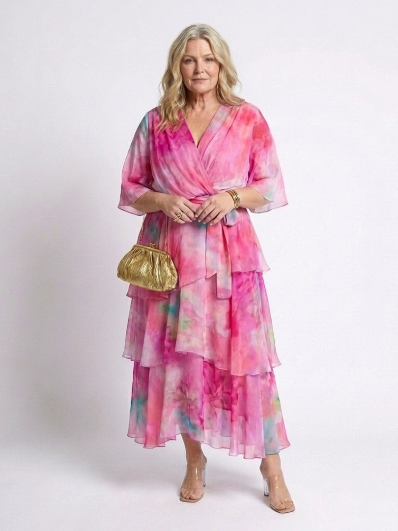Calista | Robe maxi à décolleté en V et taille à nouer