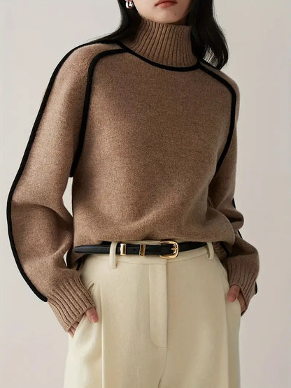 Valentina™ | Tunique Longue Col Roulé Chic