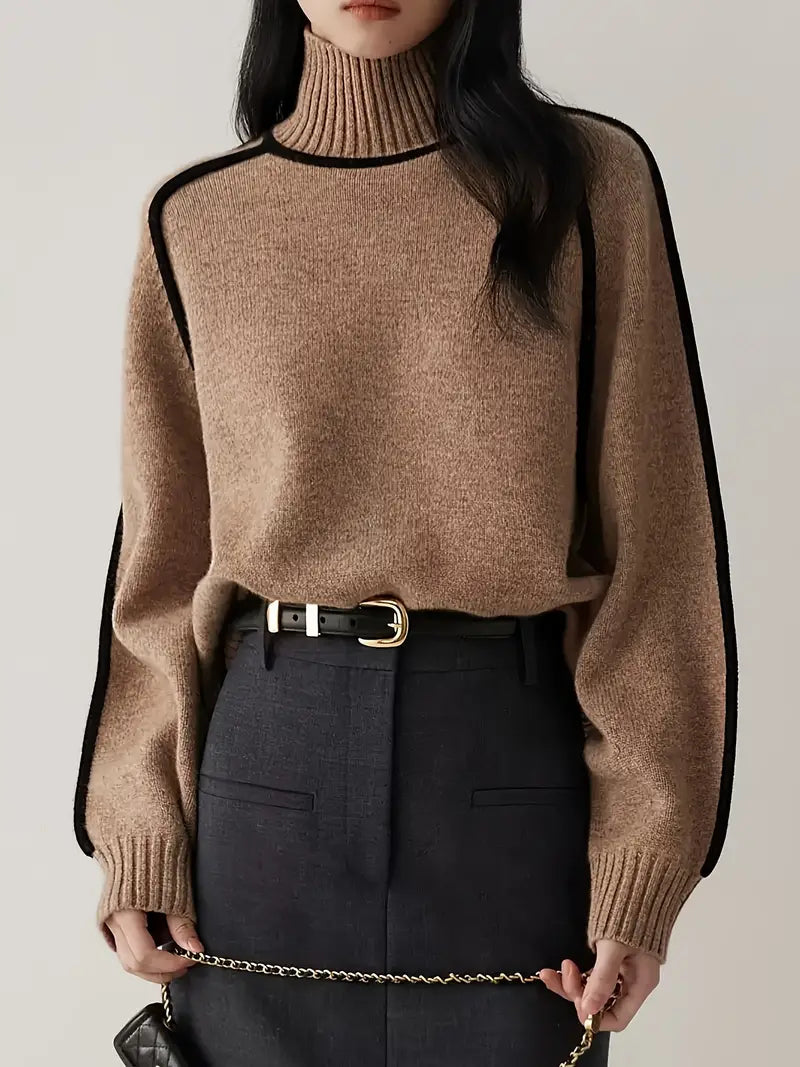 Valentina™ | Tunique Longue Col Roulé Chic