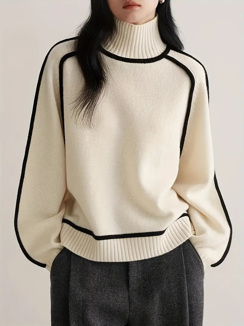Valentina™ | Tunique Longue Col Roulé Chic