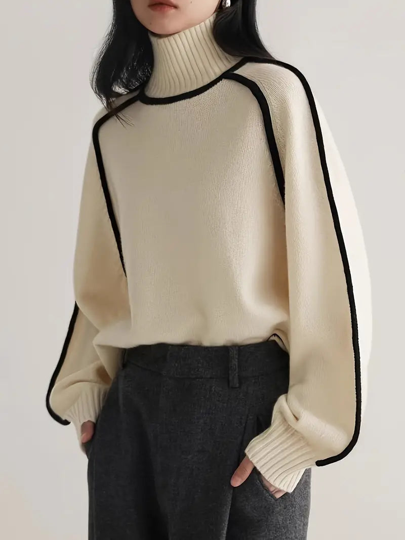 Valentina™ | Tunique Longue Col Roulé Chic