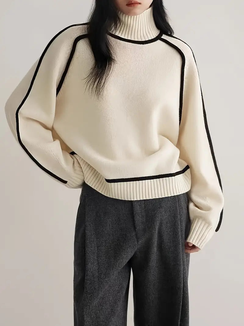 Valentina™ | Tunique Longue Col Roulé Chic