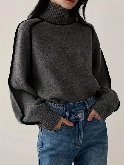 Valentina™ | Tunique Longue Col Roulé Chic