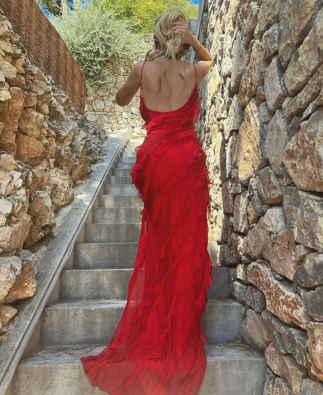 Zara™ | Robe Longue À Volants