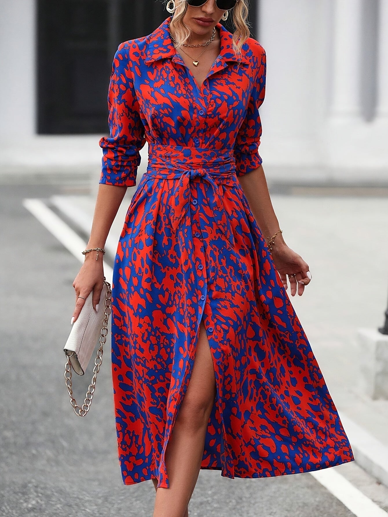 Anaëlle™ | Robe Chemise Ceinturée