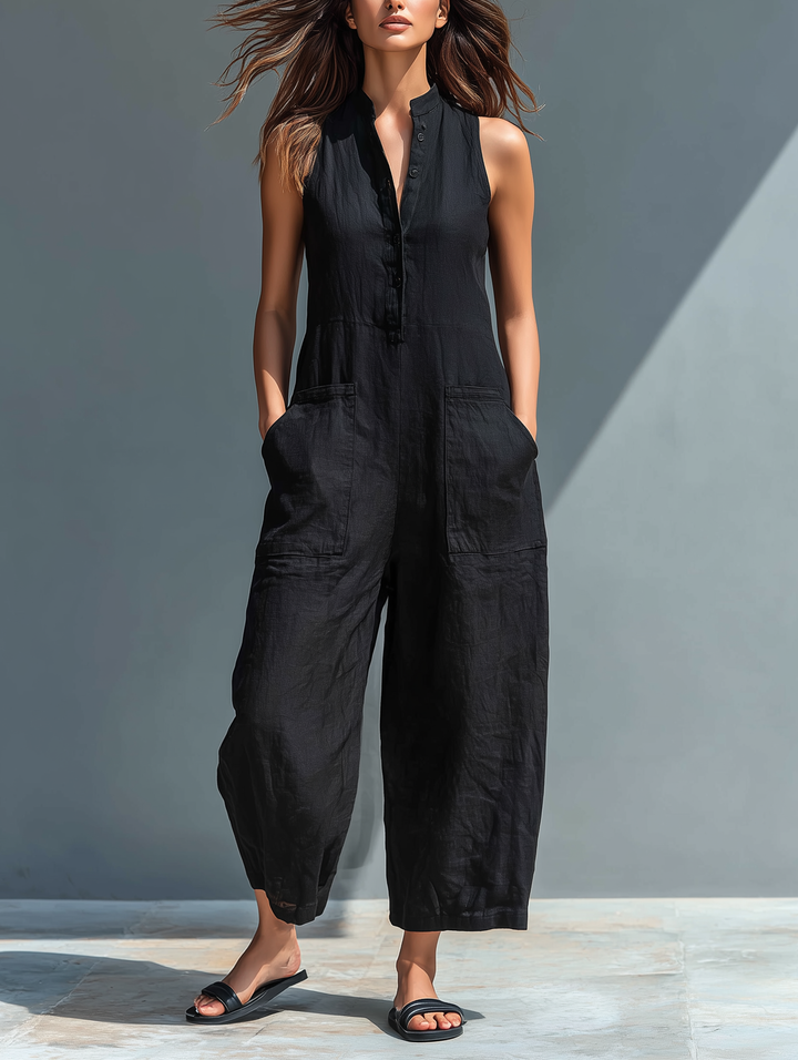 Brisa | Combinaison ample sans manches avec boutons sur le devant