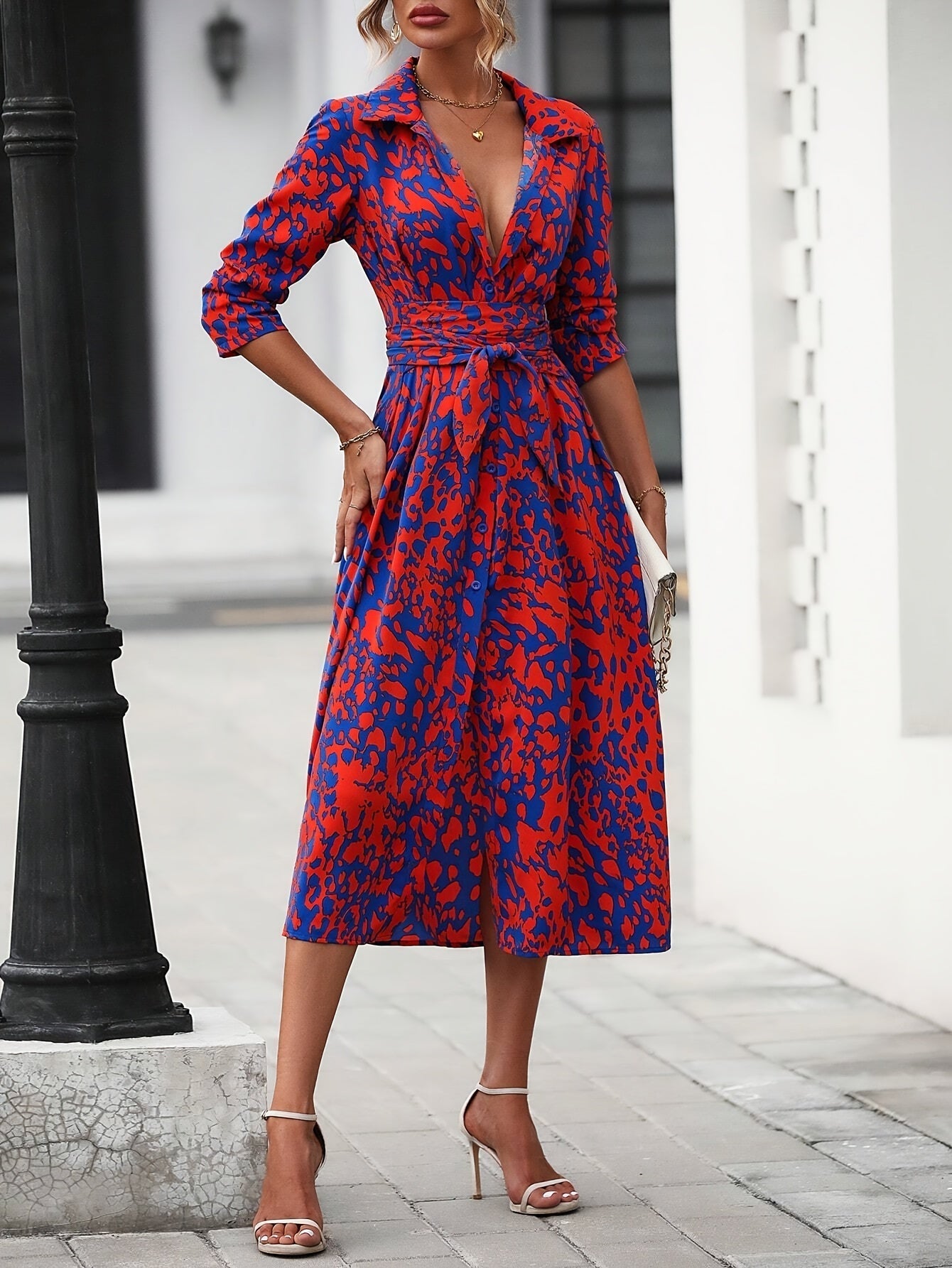 Anaëlle™ | Robe Chemise Ceinturée