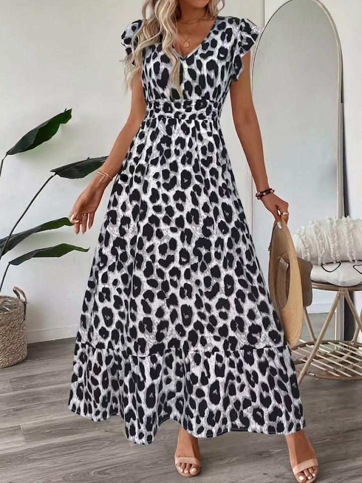 Candela | Robe maxi baroque avec décolleté en V