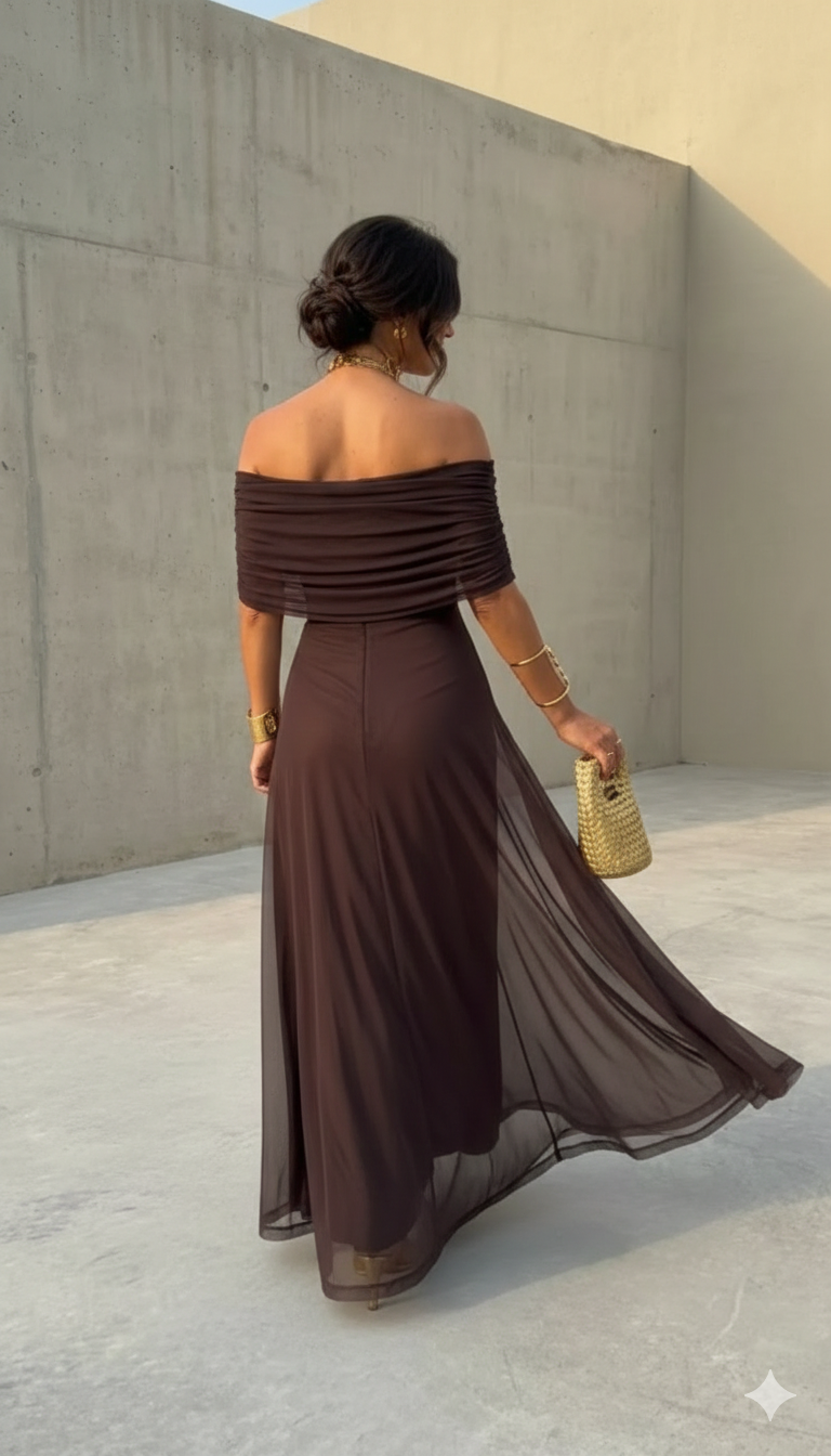 Uma | Robe fluide ample au design élégant