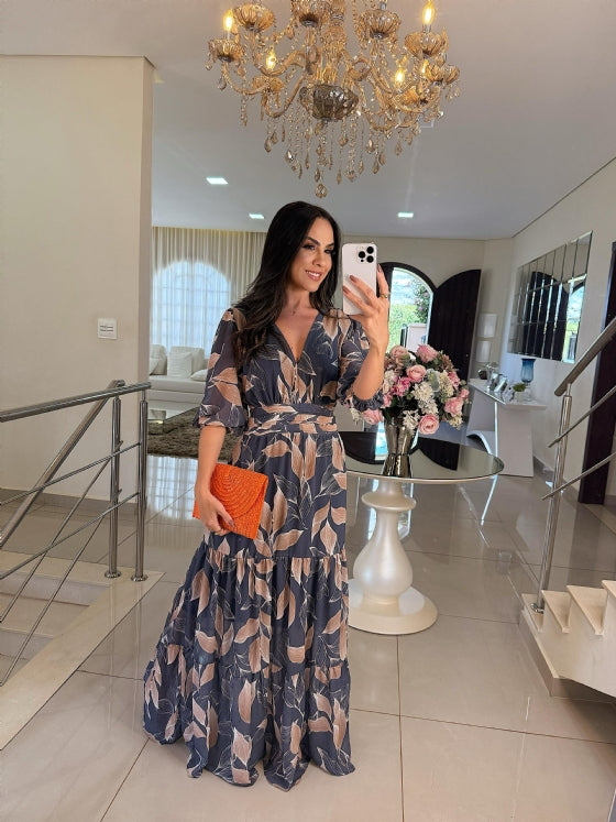Claudia™ | Robe Longue Fleurie