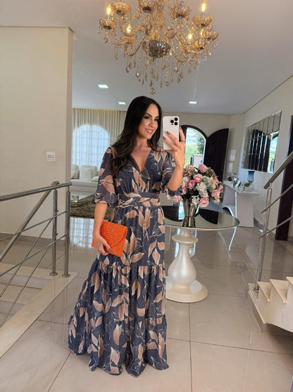 Claudia™ | Robe Longue Fleurie