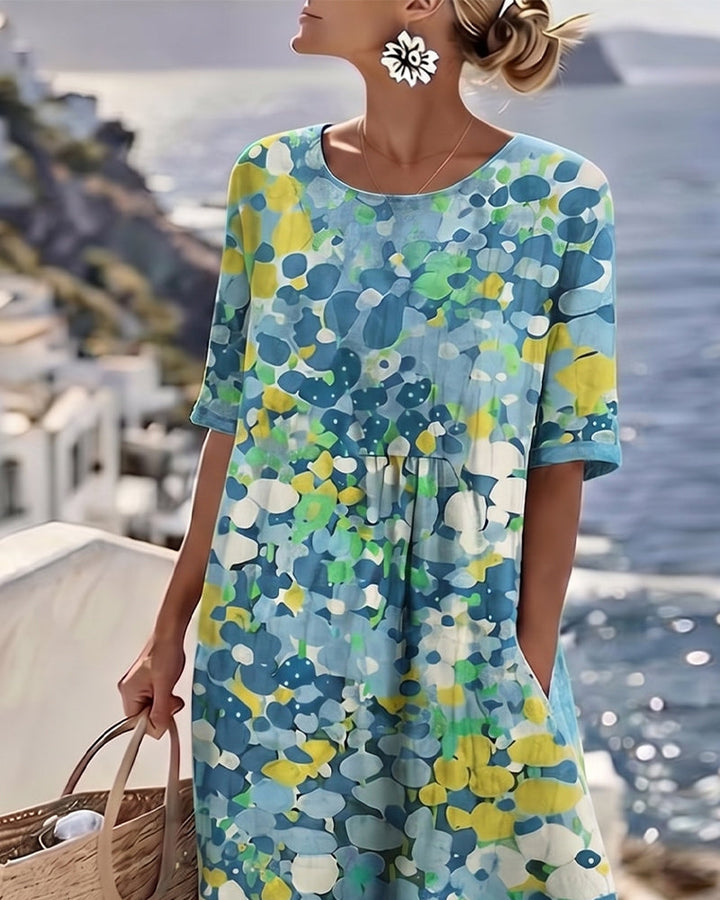 Flora | Robe midi florale ample