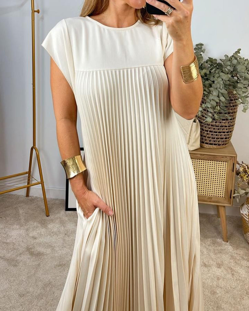 Mathilde™ | Robe Maxi Plissée
