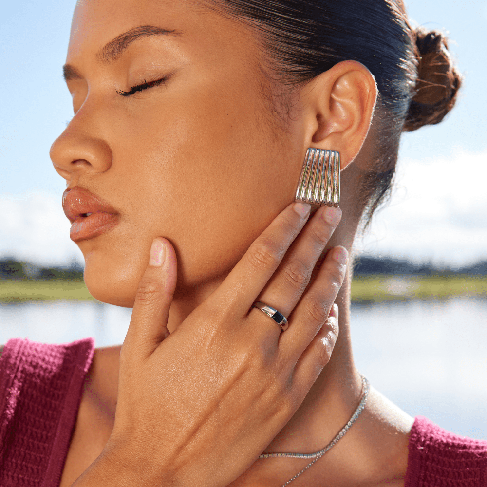 Bague Ember Argent & Émeraude