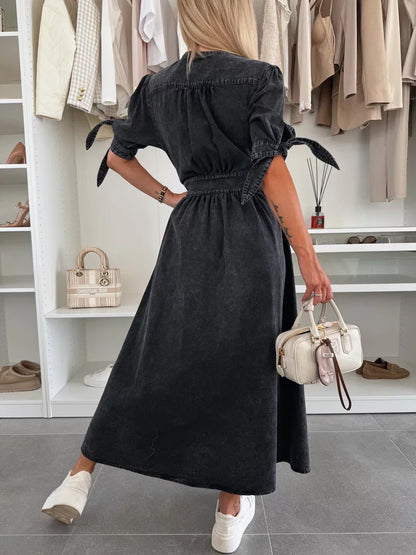 Ivanka™ | Robe en Denim Lumineuse