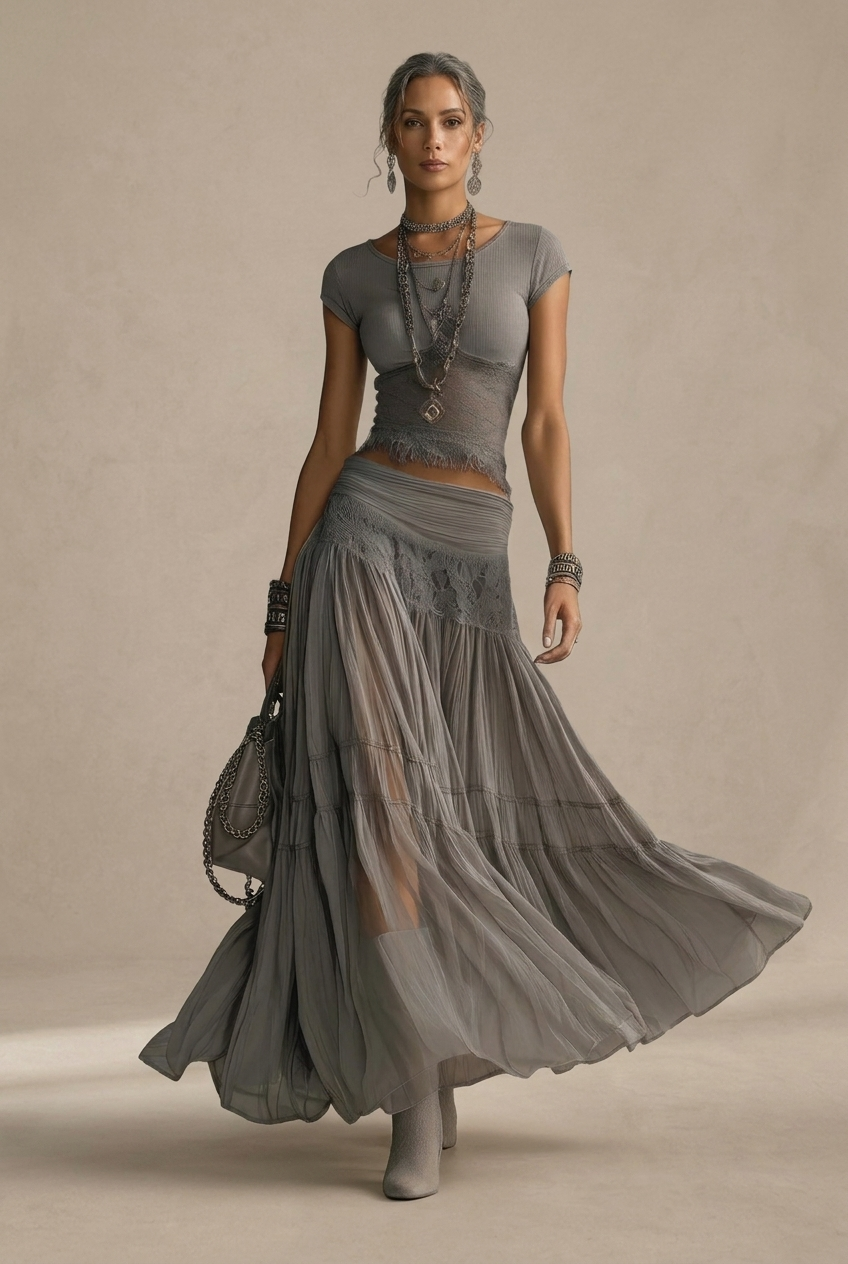 Elena | Ensemble jupe maxi et top